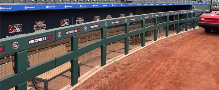 Dell Diamond Stadium Padding | Field Wall Pads